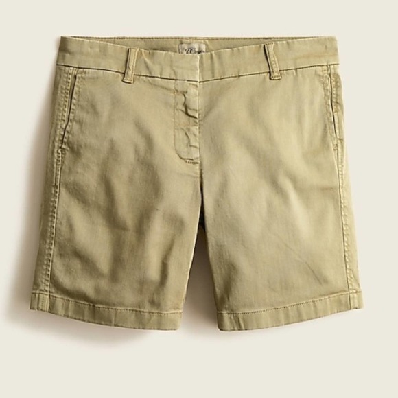J. Crew 7" stretch chino short in olive sand size 4 - Picture 7 of 11